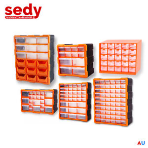 Portable Storage Cabinet Tool Box Chest Case Plastic Organiser Divider 9 Drawer