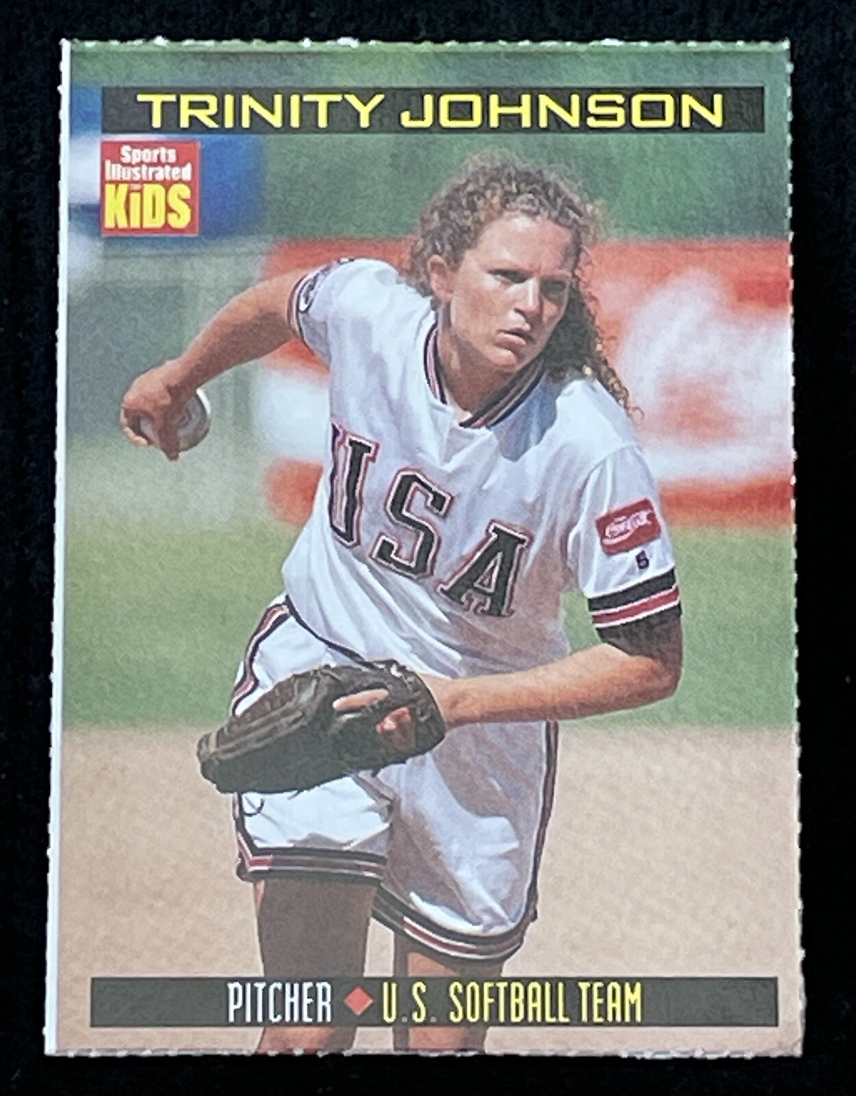 TRINITY JOHNSON RC 1998 Sports Illustrated for Kids SI#672 USA Softball Olympics