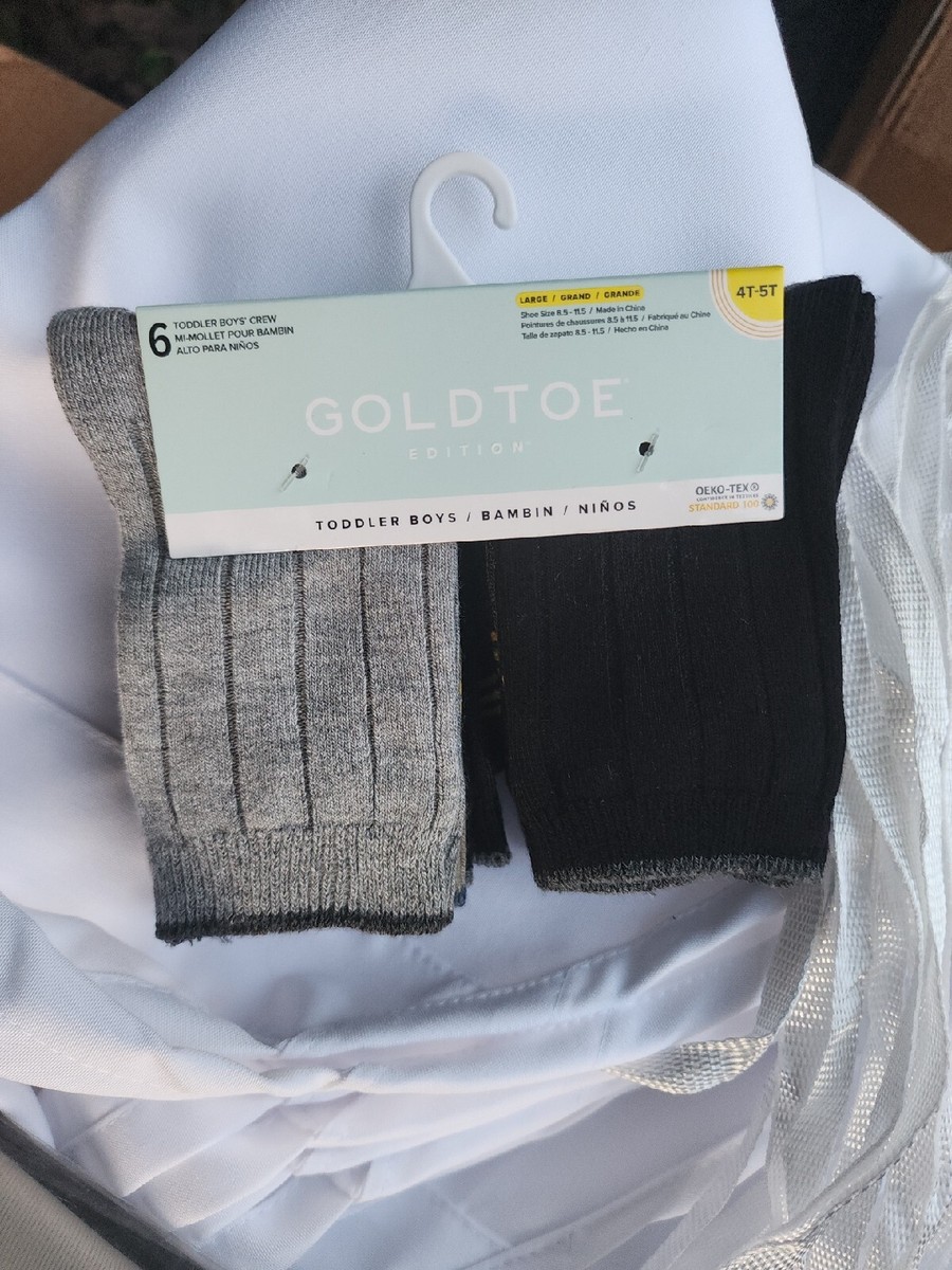 Goldtoe Toddler Boys Dress Socks, Sizes 12 Months-4T Goldtoe Toddler Boys Dress Socks, Sizes 12 Months-4T