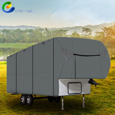 4 Layer 5th Wheel RV Motorhome Trailer Camper Storage Cover 33'-37'FT Waterproof