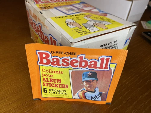 (1) 1984 OPC O-Pee-Chee Baseball Unopened Sticker Wax Pack - 6 Stickers