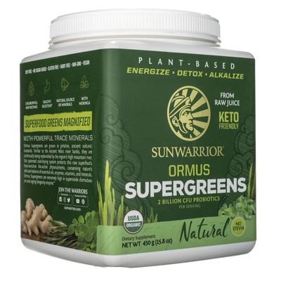 Sunwarrior Ormus SuperGreens natürlich geschmacksneutral, 450 g