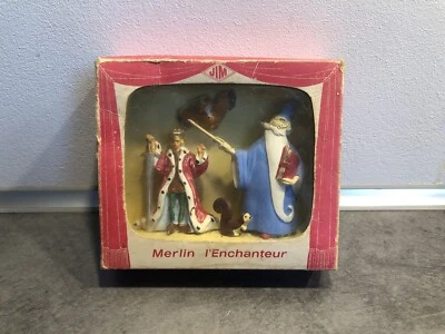 Coffret de Figurines JIM Merlin l’Enchanteur, Arthur, Archimede, Écureuil Disney - Photo 1/4