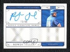 2019 National Treasures Rookie Signature Names 73/99 Rowdy Tellez Auto 6o3