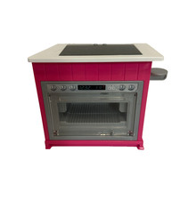 Barbie Ultimate Kitchen Playset Stove Oven Light Sound Working Pink White