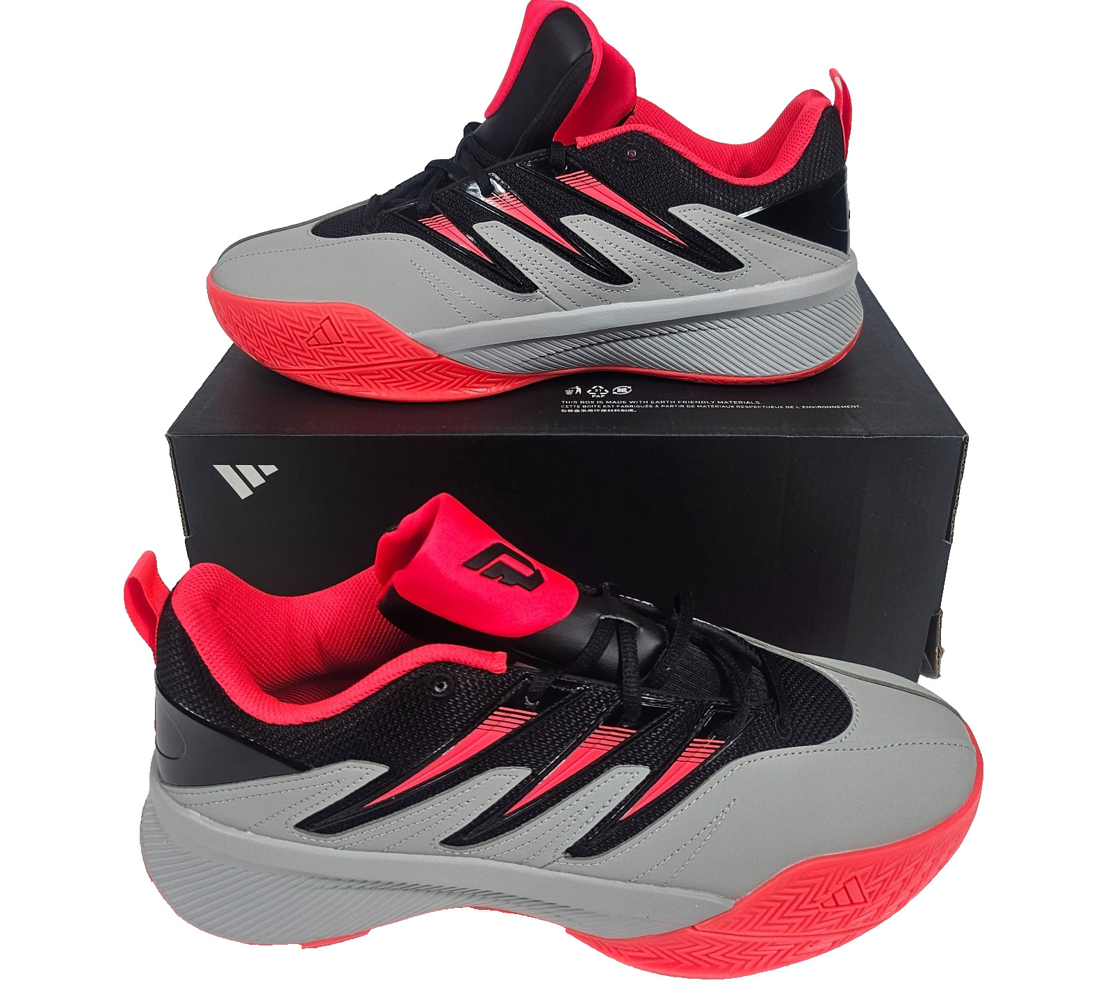10 Adidas Dame Certified 3 Low Top Black Gray Red New