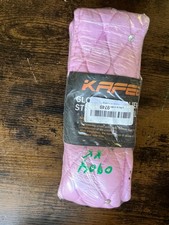 Kafeek Pink Quilted Steering Wheel Cover Gem Accent Soft Padded Car Accessory