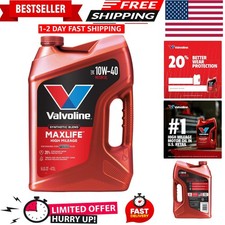 High Mileage with MaxLife Technology SAE 10W-40 Synthetic Blend Motor Oil 5 QT 28.86 per gallon