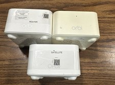 Netgear Orbi Dual-band Mesh WiFi 1 RBR10 Router 2 RBS10 Satellites w/ cords