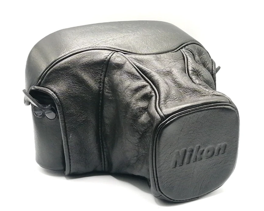 [Casi COMO NUEVO] Estuche de cuero genuino suave para cámara Nikon CS-15 para F3 de JAPÓN Foto 3 de 4