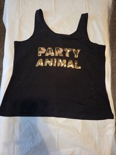 Womens Party Animal Tank Shirt. Size M