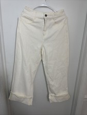 Halara Women's Jeans Flex High Waisted Wide Leg Casual Stretchy White Small