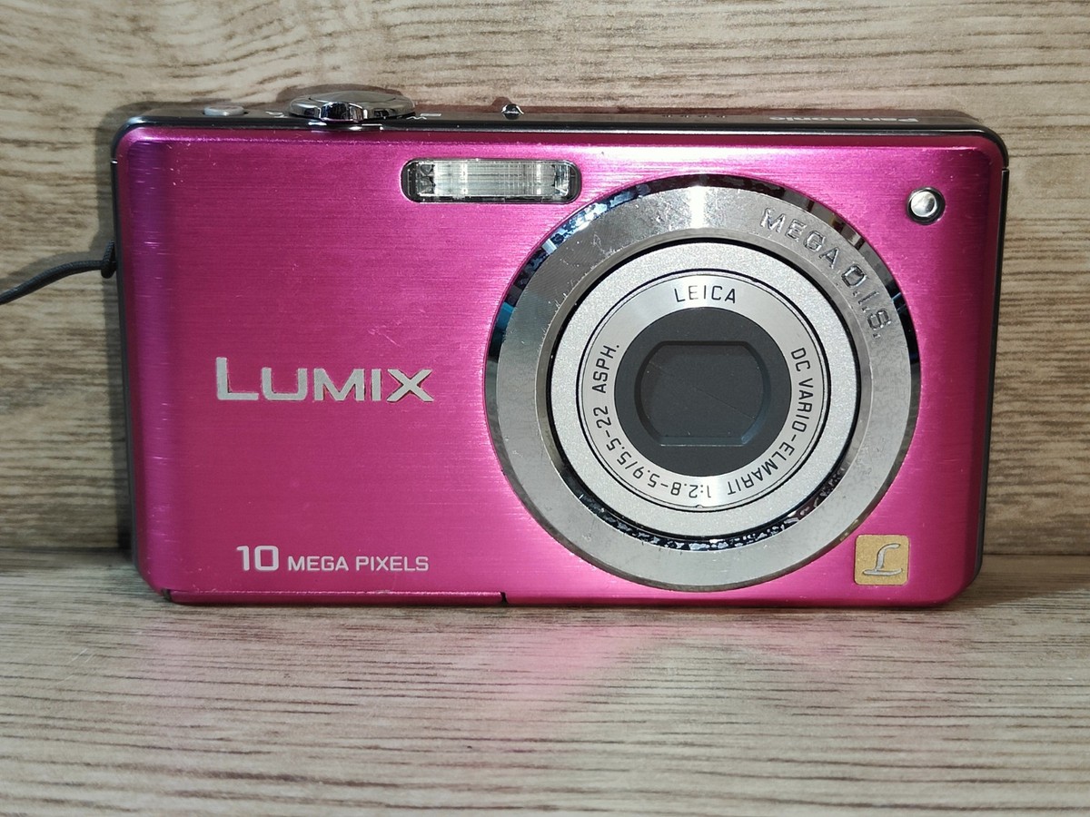 Panasonic LUMIX DMC-FS7 10.1MP Digital Camera -Pink Tested Working