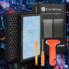 For Tesla Model 3 Y Air Filter 2 Pack Activated Carbon Cabin Air Filter US NEW