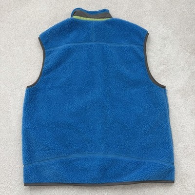 Patagonia Classic Retro-X Vest Men's XL Blue Full Zip Deep Pile