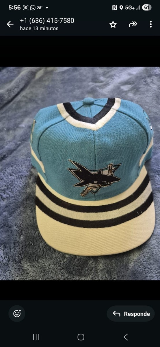 Vintage Hat Jersey Shark San Jose