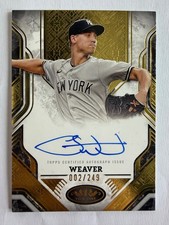 2025 Topps Tier One Luke Weaver On Card Gold Auto /249 