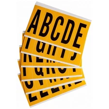 BRADY 1560-LTR KIT Letter Label,A Thru Z,5in.Hx1-3/4in.W 32MF25