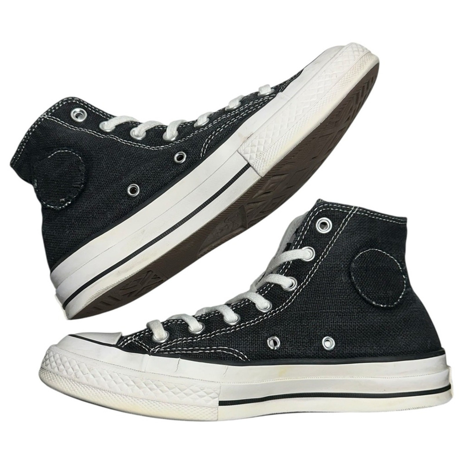Converse x Stussy Womens Size 8 Black White Chuck 70 High A01765C Shoes Sneakers thumbnail 8