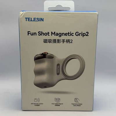 TELESIN Fun Shot Phone Grip   8X Magnet, Dual Fill Light, 360° Remote