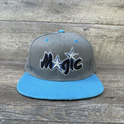 Orlando Magic Hat Cap Snap Back Blue Gray NBA Basketball Mitchell Ness Mens