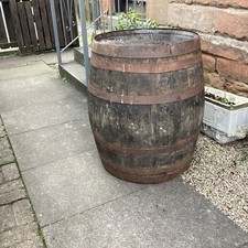 oak  barrel ideal for garden planter  .etc