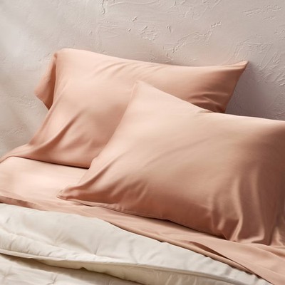 Standard 400 Thread Count Rayon from Bamboo Pillowcases Light Adobe Clay -