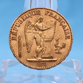 Frankreich 20 Francs 1876 A Stehender Engel Genius 6 45 Gramm 900 Gold Vz