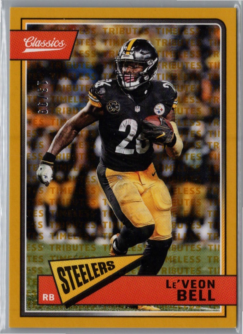 Le'Veon Bell #78 2018 Panini Plates & Patches Football 2018 Panini Classics Autographs Printing Plates