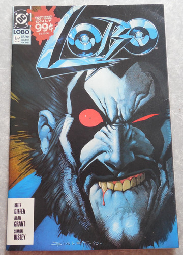 LOBO #1, DC COMICS, 1990, 99 CENT ISSUE, 1ST PRINT, UNREAD 9.2 NM-!