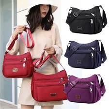 Bandolera para Mujer Bolso de Hombro Bolso Mensajero Informal Nylon Cartera Bolso de Mano