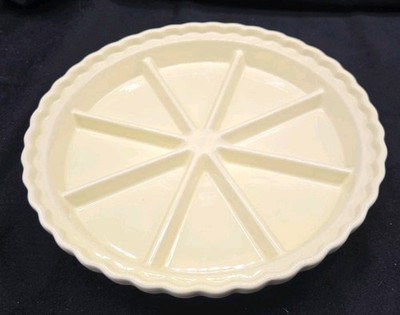 Chantal Ceramic Scone Pan Round 11'' Makes Eight 4'' Scones Oven Microwave NEW