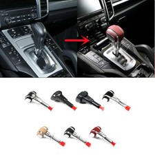 Real Carbon Fiber Leather Gear Shift Knob Repalcement For Porsche Cayenne 11-17