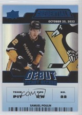 2022-23 Upper Deck Credentials Debut Ticket Access Blue 87/99 Samuel Poulin a4i