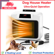 Dog House Heater With Thermostat Heated Dog House With 6FT Anti Chew Cord Safety