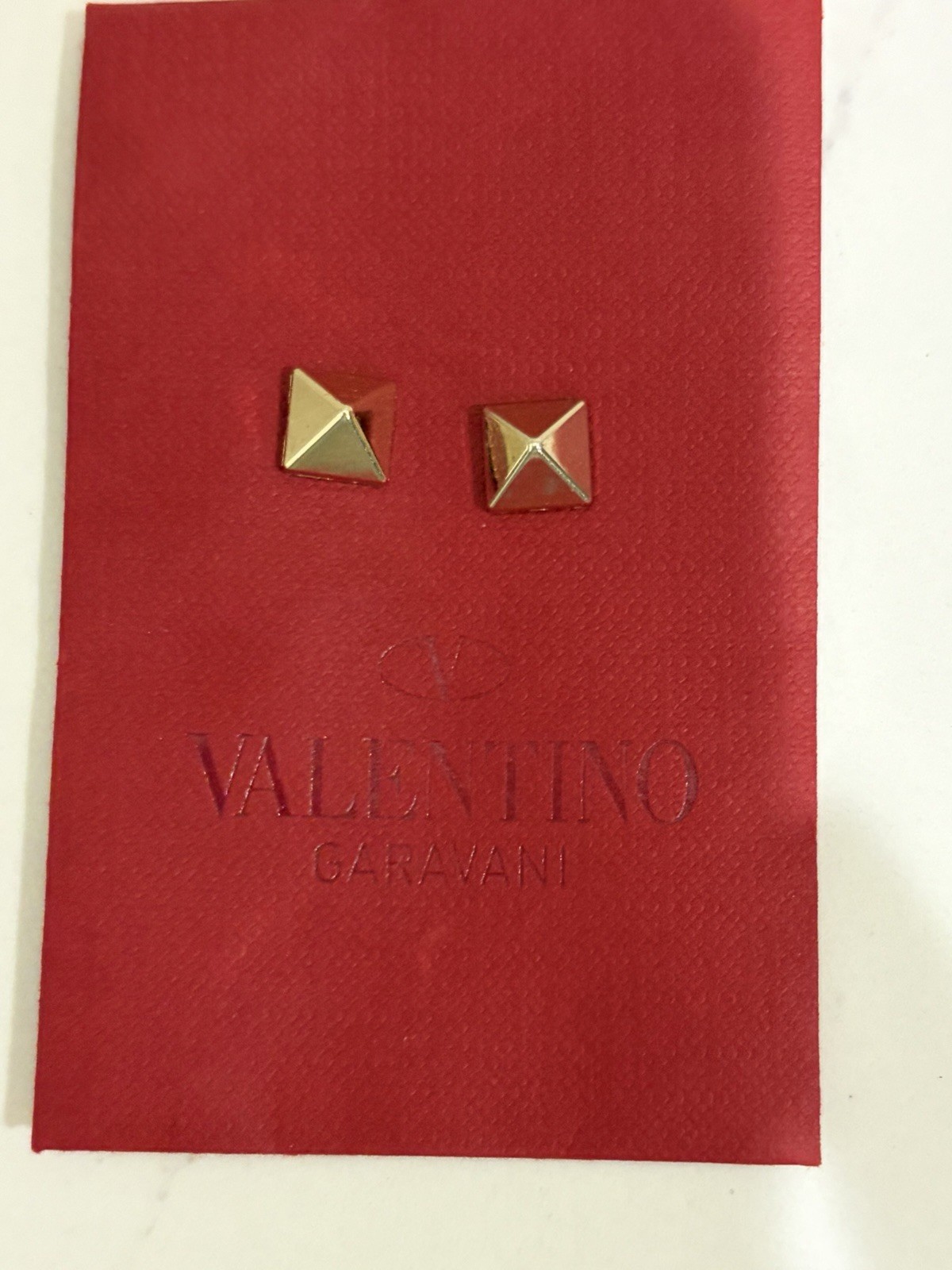 Two Authentic Valentino Rockstud Replacement Studs Gold Bag Shoe Sneaker
