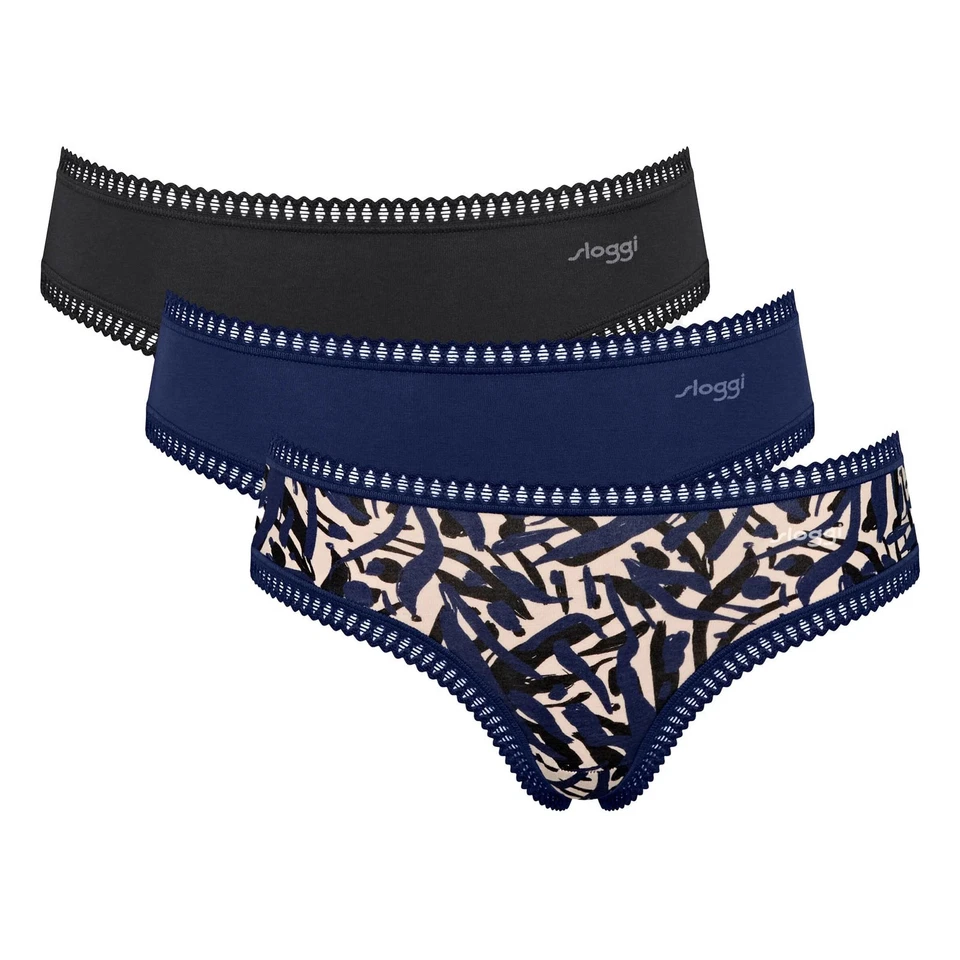 Sloggi Mujer Hipster-Slips, 3er Paquete - Ir Crush Hipster C3P, Ropa, Stret - Imagen 2 de 4