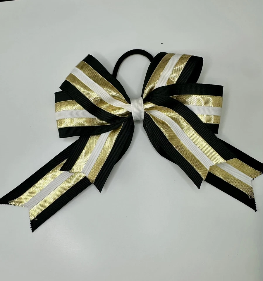 Teamleader SAINTS Cheerleader Uniform Set Youth XS Skirt Top Brief Bow Halloween - Image 4 of 4