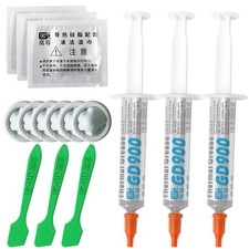 Net Weight 7 Grams Gray 3-pieces GD900 Thermal Paste Grease Heat Sink Compound