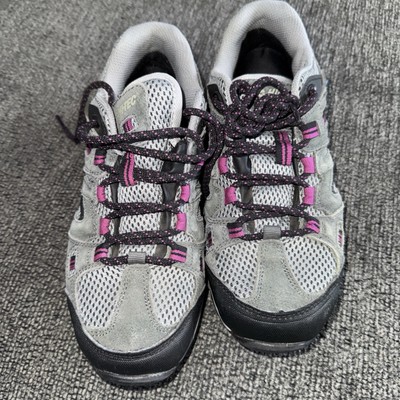 HI-TEC Apex Lite Waterproof Hiking Shoes Gray & Purple Size 7 Womens US 
