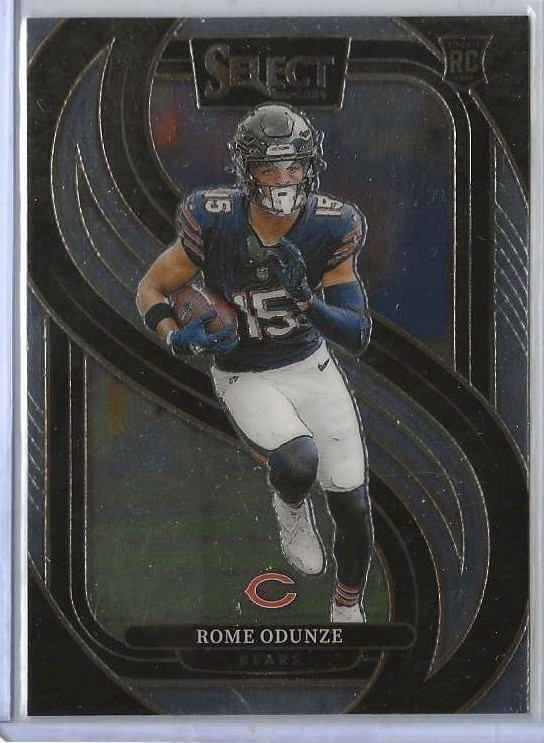 Rome Odunze 2024 Panini Select Premier Level RC Rookie 136 Bears (b)
