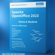 Open Office 2023 Home & Student Edition Full Version DVD Lifetime for Windows PC