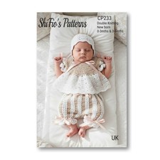 Häkelanleitung für Baby Engel Top, Hose & Mütze, 3 Größen, CP233