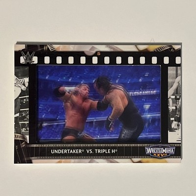 Undertaker vs Triple H 2021 Topps WWE Match Film Strip Relic FS-UH2