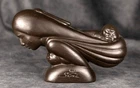 WILLARD STONE "EXODUS" Cherokee White Clay RARE Very Dark Brown NON FRANKOMA