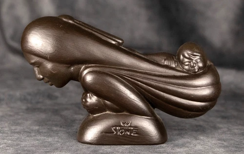 WILLARD STONE "EXODUS" Cherokee White Clay RARE Very Dark Brown NON FRANKOMA