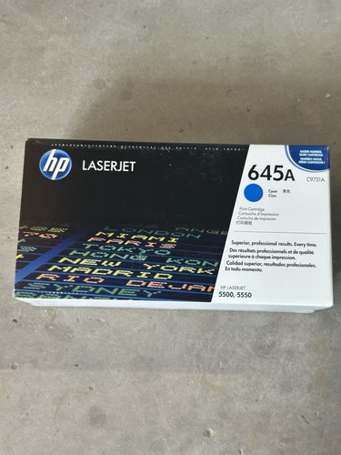 HP Genuine 645A Cyan Toner Print Cartridge C9731A OEM LJ 5500 5550 ...