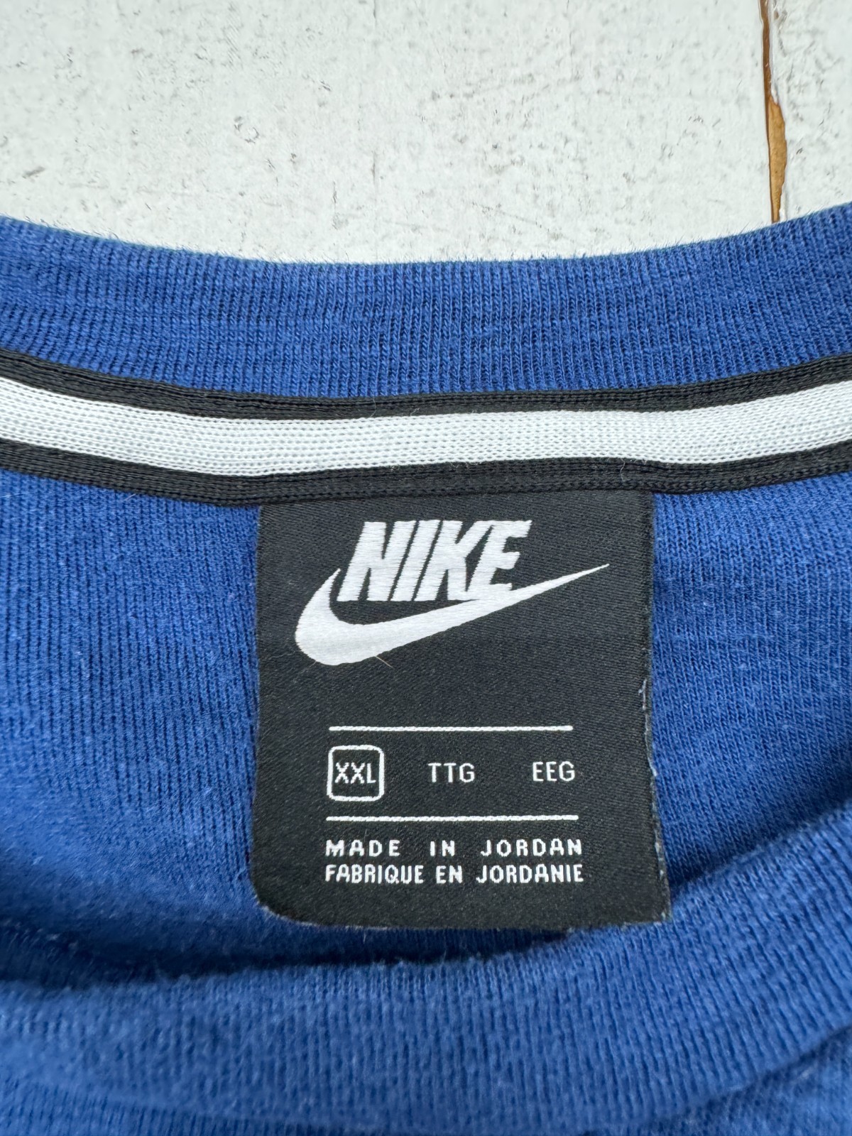 Nike Solid Blue Basic Pullover Pocketed Sweat Shi… - image 3