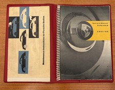 Nov. 1961 Porsche 356 B Owners Manual Maintenance Instructions Red Vinyl Case Nov. 1961 Porsche 356 B Owners Manual Maintenance Instructions Red Vinyl Case