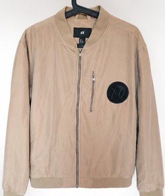 The WEEKND XO H&M Colabo Bomberjacke   Beige/Schwarz   Größe XL RARE